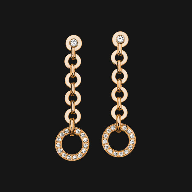 18k Dangling Pendant Earrings