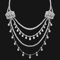 18k Fluid Lines Necklace